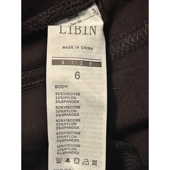 NWT Libin Women's Black Dress Pants SPF 50+ Flare Leg Size 6 - Picture 5 of 7